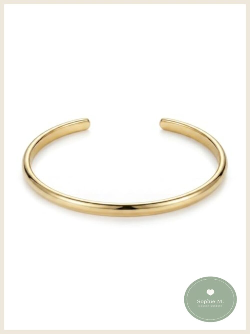 14K Gold Plated Cuff Bangle Bracelet Open Stacking Gift for Women Her